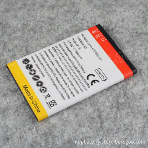 1500mA Mobile Phone BP-3L Battery For Nokia Lumia 610 / 603 / 710 / 900 / Ahsa 303